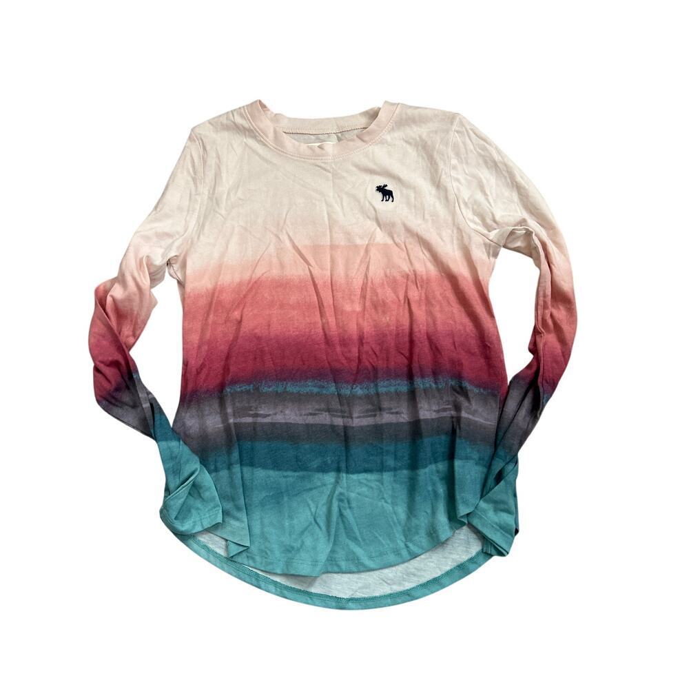 Abercrombie Kids Dip-Dye Long Sleeve Henley girls 10/12